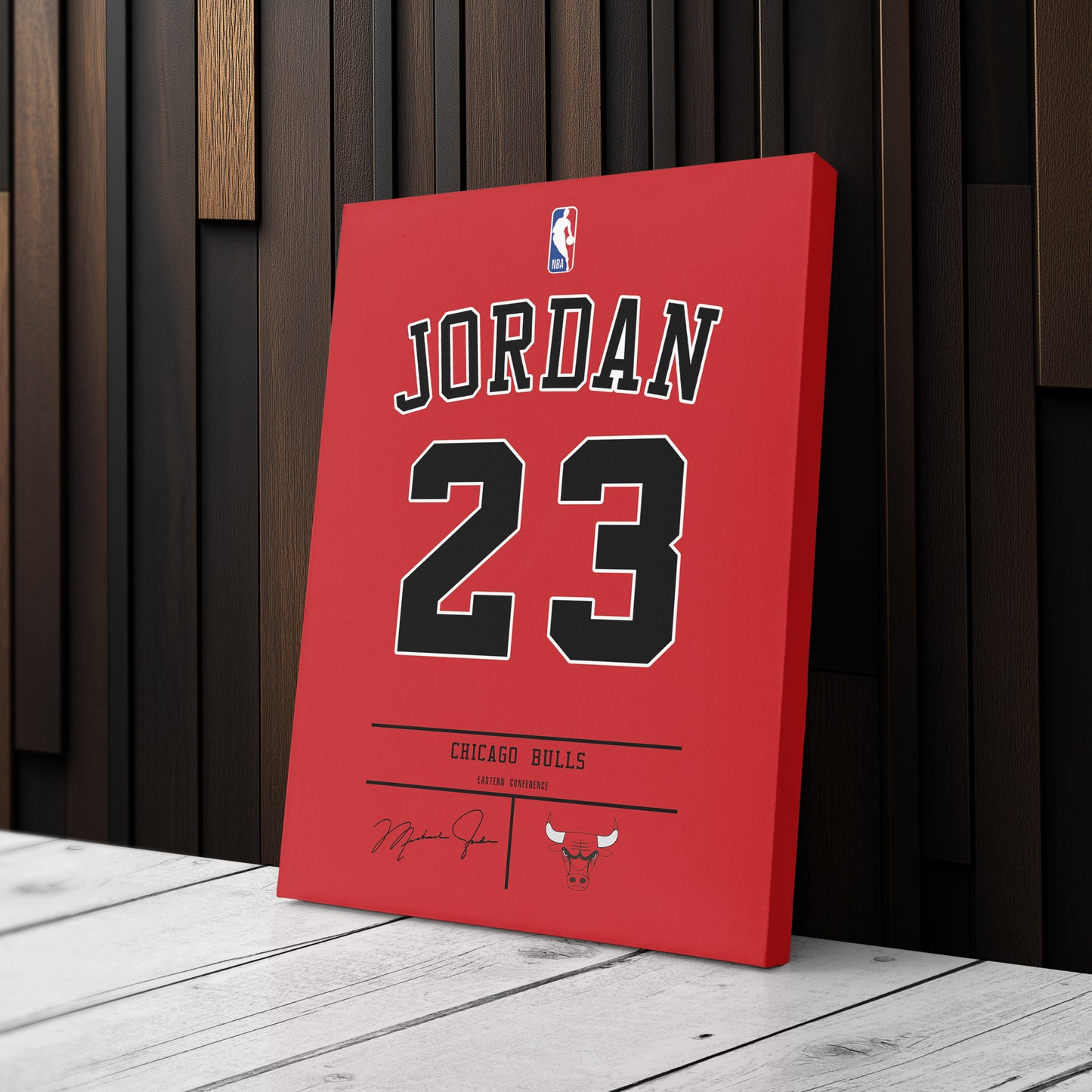 Michael Jordan Bulls Jersey Canvas Print | Wall Art Decor