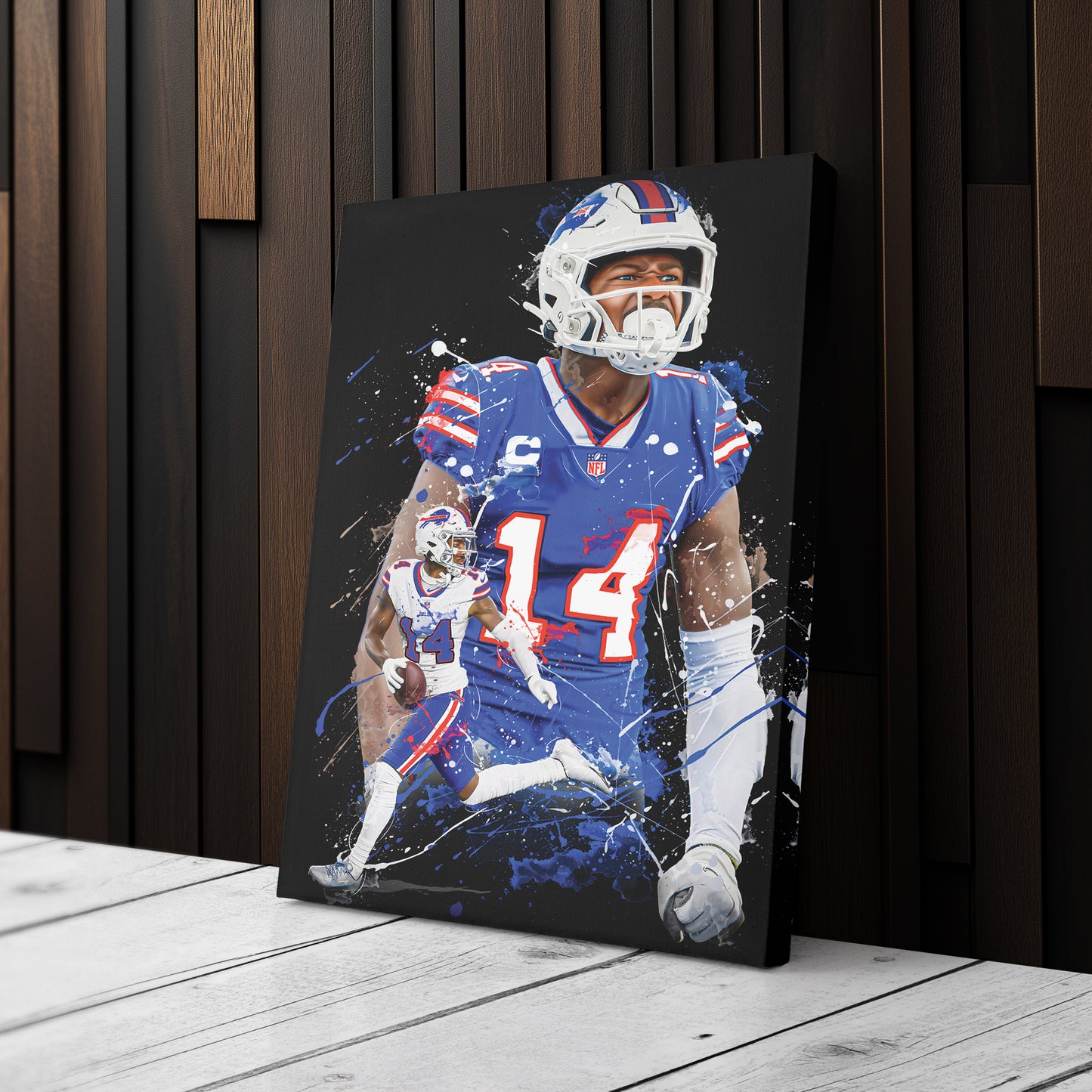 Stefon Diggs Bills Canvas Print | Buffalo Football Wall Art