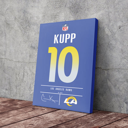 Cooper Kupp Rams Jersey Canvas Print | Wall Art Decor