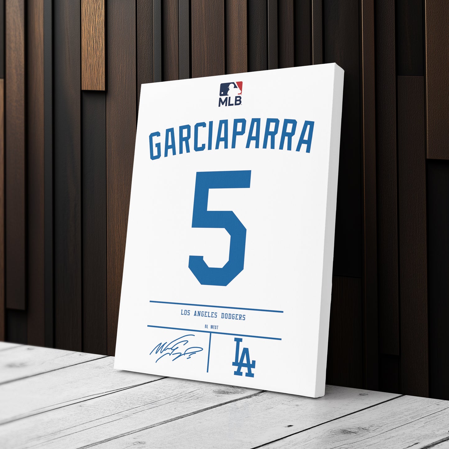 Nomar Garciaparra Dodgers Jersey Canvas Print | Wall Art Decor
