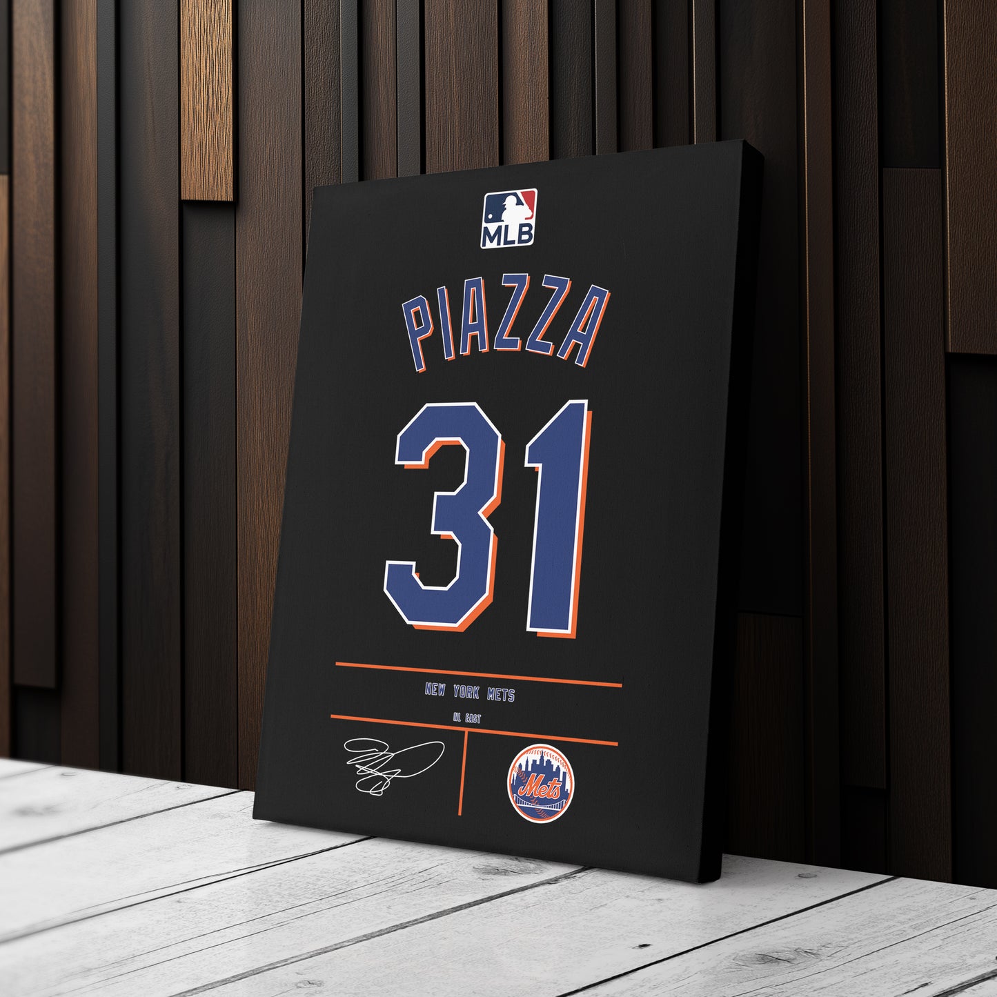 Mike Piazza Mets Jersey Canvas Print | Wall Art Decor
