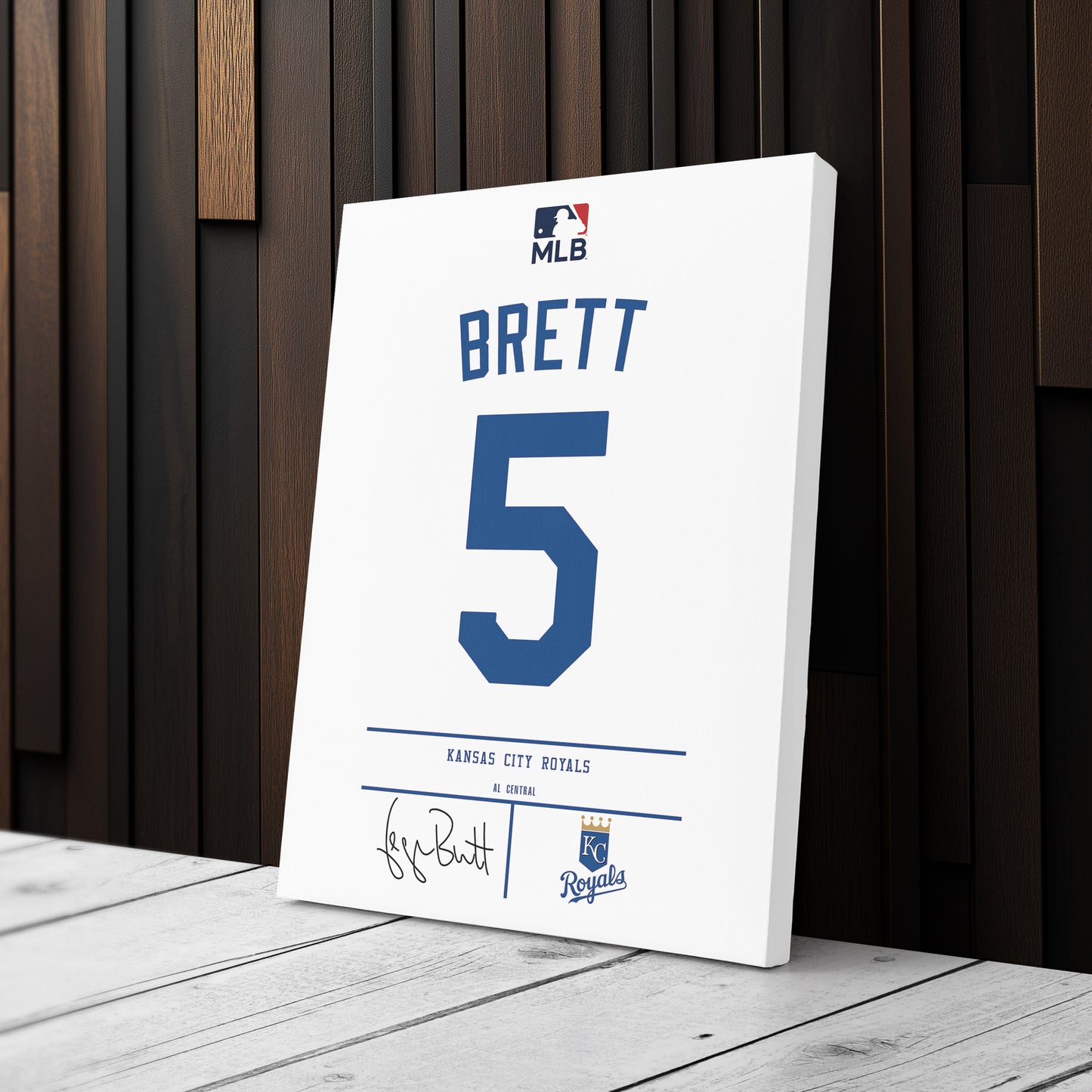 George Brett Kansas City Royals Jersey Canvas Print | Wall Art Decor