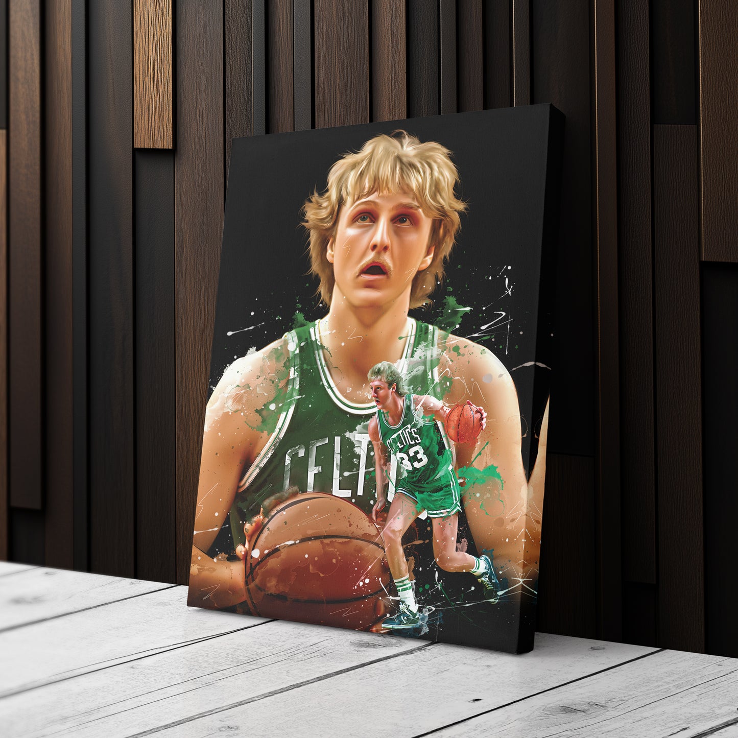 Larry Bird Celtics Canvas Print | Boston Basketball Wall Art