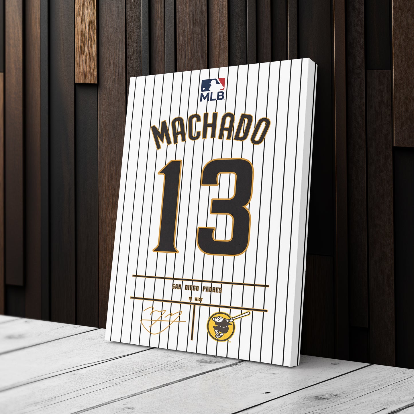 Manny Machado Padres Jersey Canvas Print | Wall Art Decor