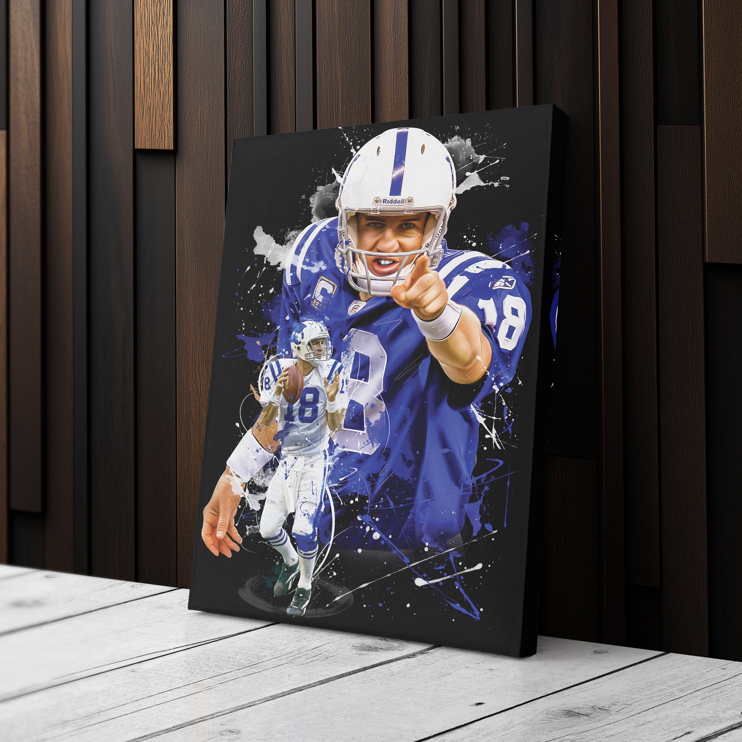 Peyton Manning Colts Canvas Print | Indianapolis Football Wall Art