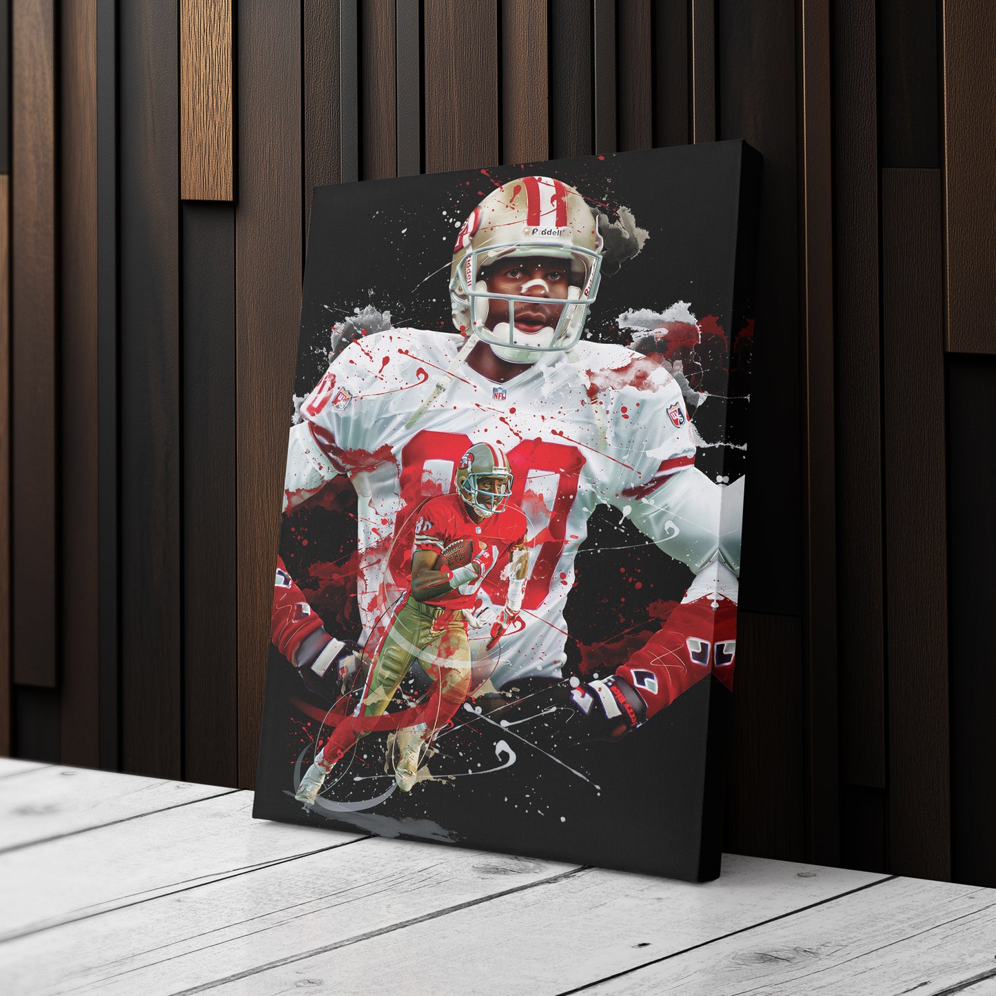 Jerry Rice 49ers Canvas Print | San Francisco Football Wall Art