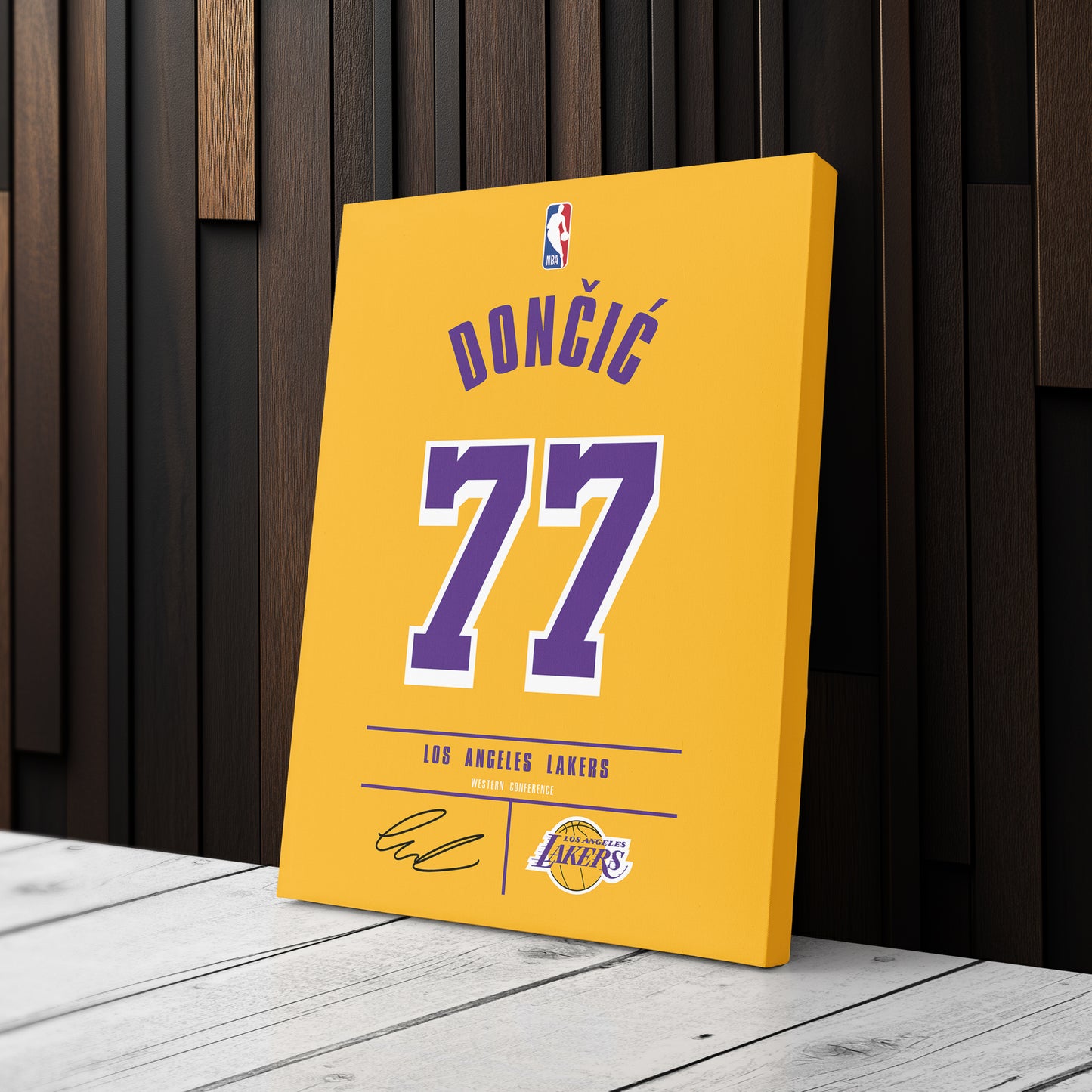Luka Doncic Lakers Jersey Canvas Print | Wall Art Decor