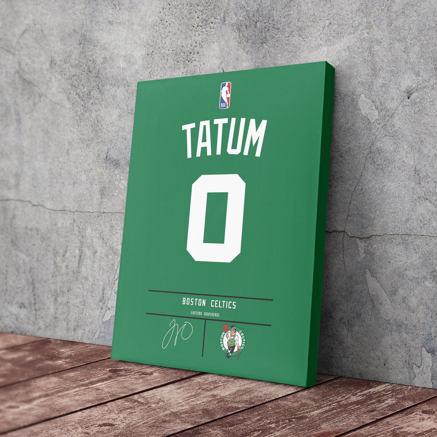 Jayson Tatum Celtics Jersey Canvas Print | Wall Art Decor