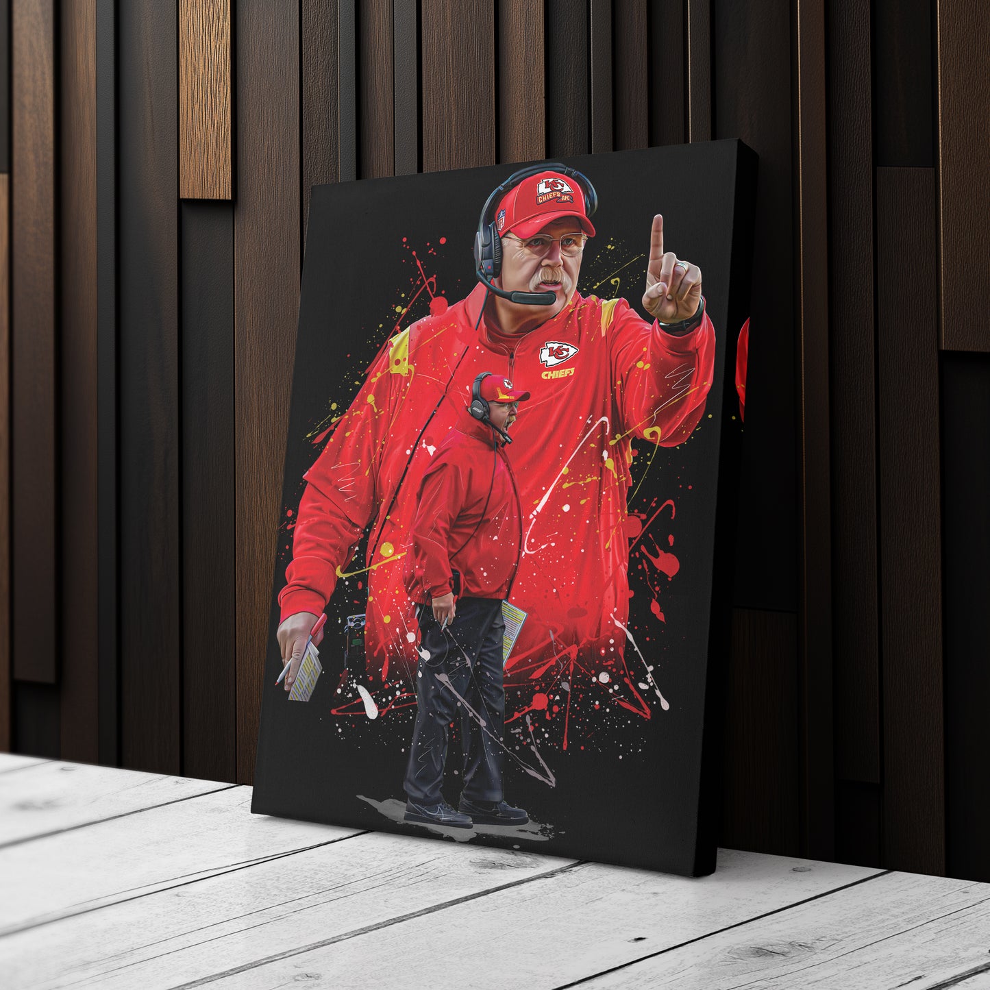 Andy Reid Chiefs Jersey Canvas Print | Wall Art Decor