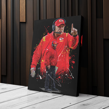 Andy Reid Chiefs Jersey Canvas Print | Wall Art Decor