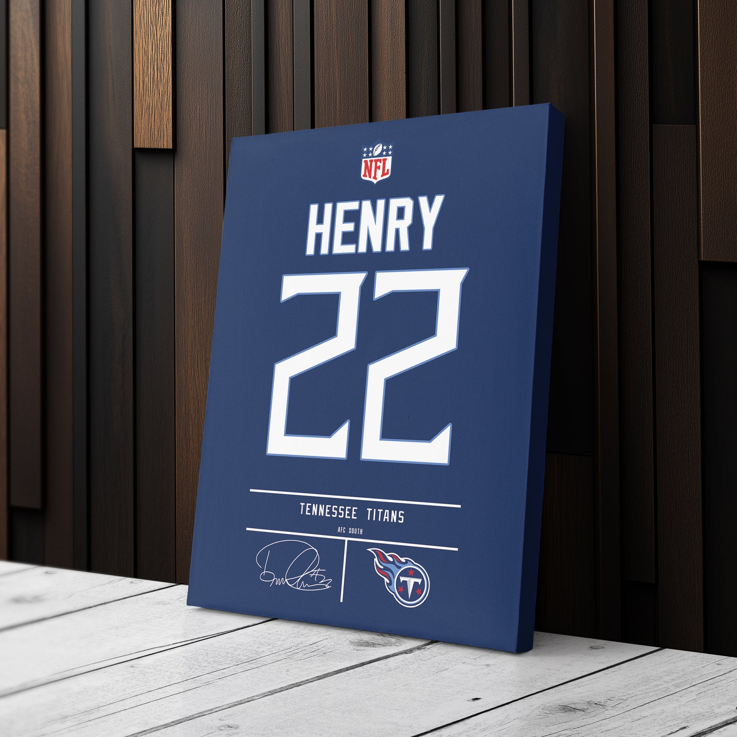 Derrick Henry Titans Jersey Canvas Print | Wall Art Decor