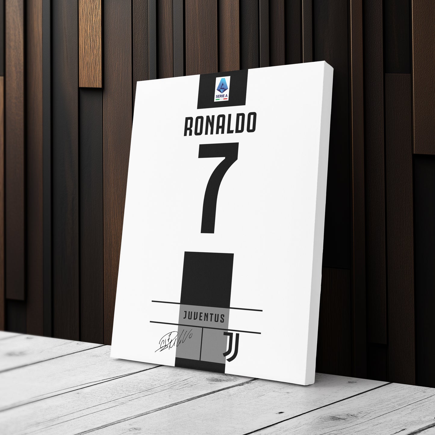 Cristiano Ronaldo Juventus Jersey Canvas Print | Wall Art Decor