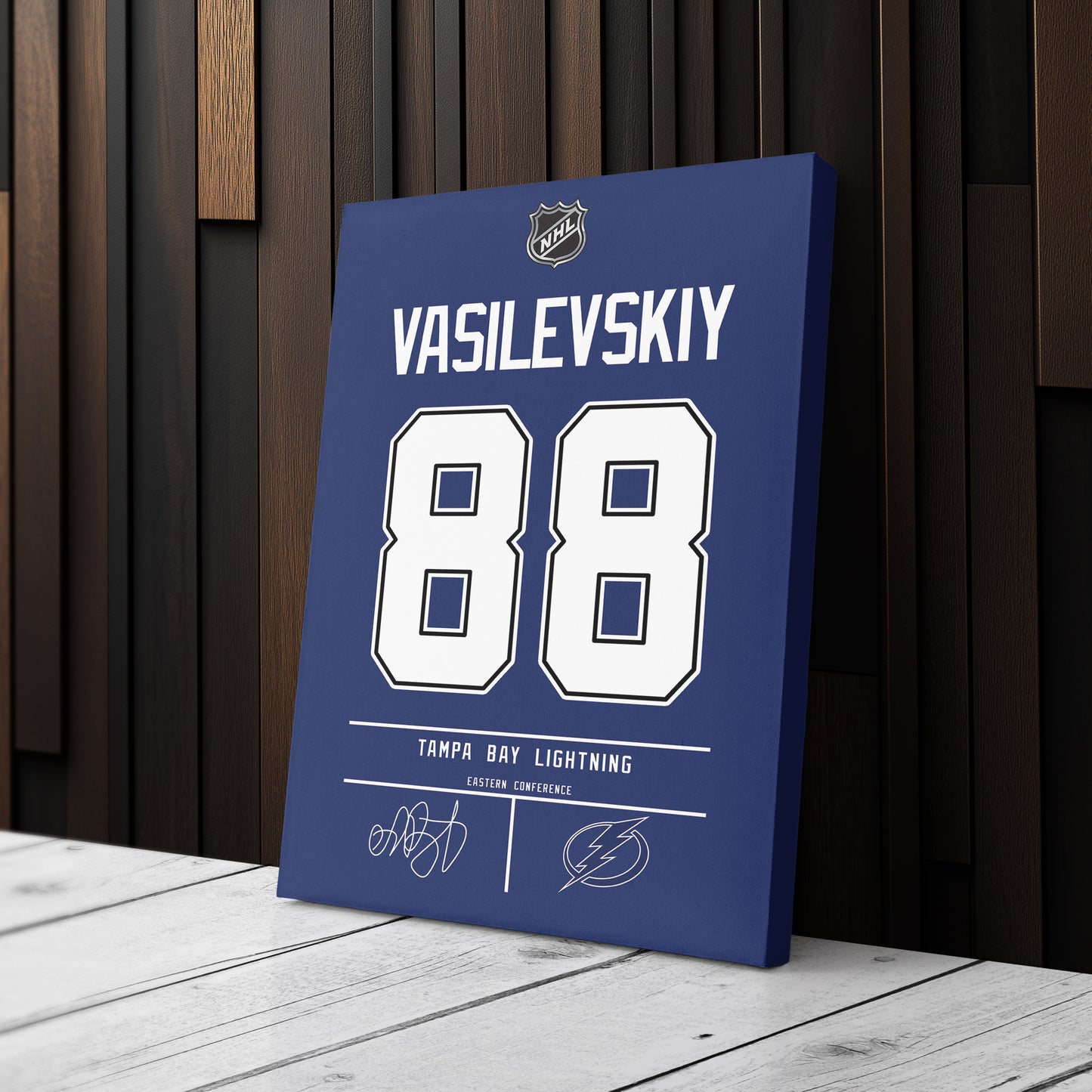 Andrei Vasilevskiy Lightning Jersey Canvas Print | Wall Art Decor