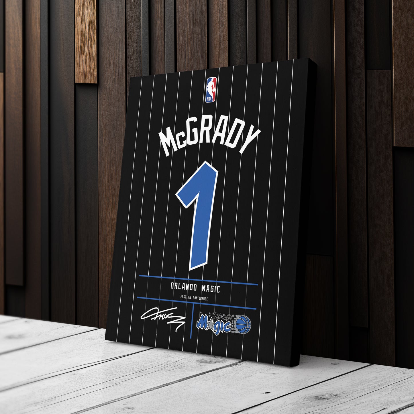 Tracy McGrady Orlando Magic Jersey Canvas Wall Art