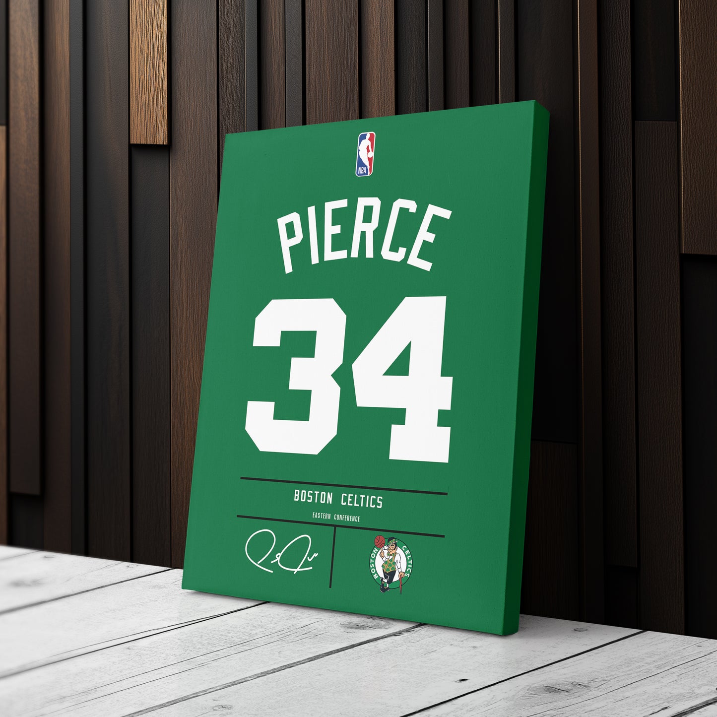 Paul Pierce Boston Celtics Jersey Canvas Wall Art