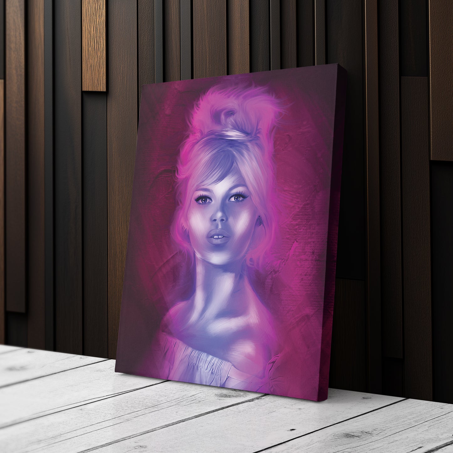 Brigitte Bardot Canvas Print | Vintage Hollywood Wall Art Decor