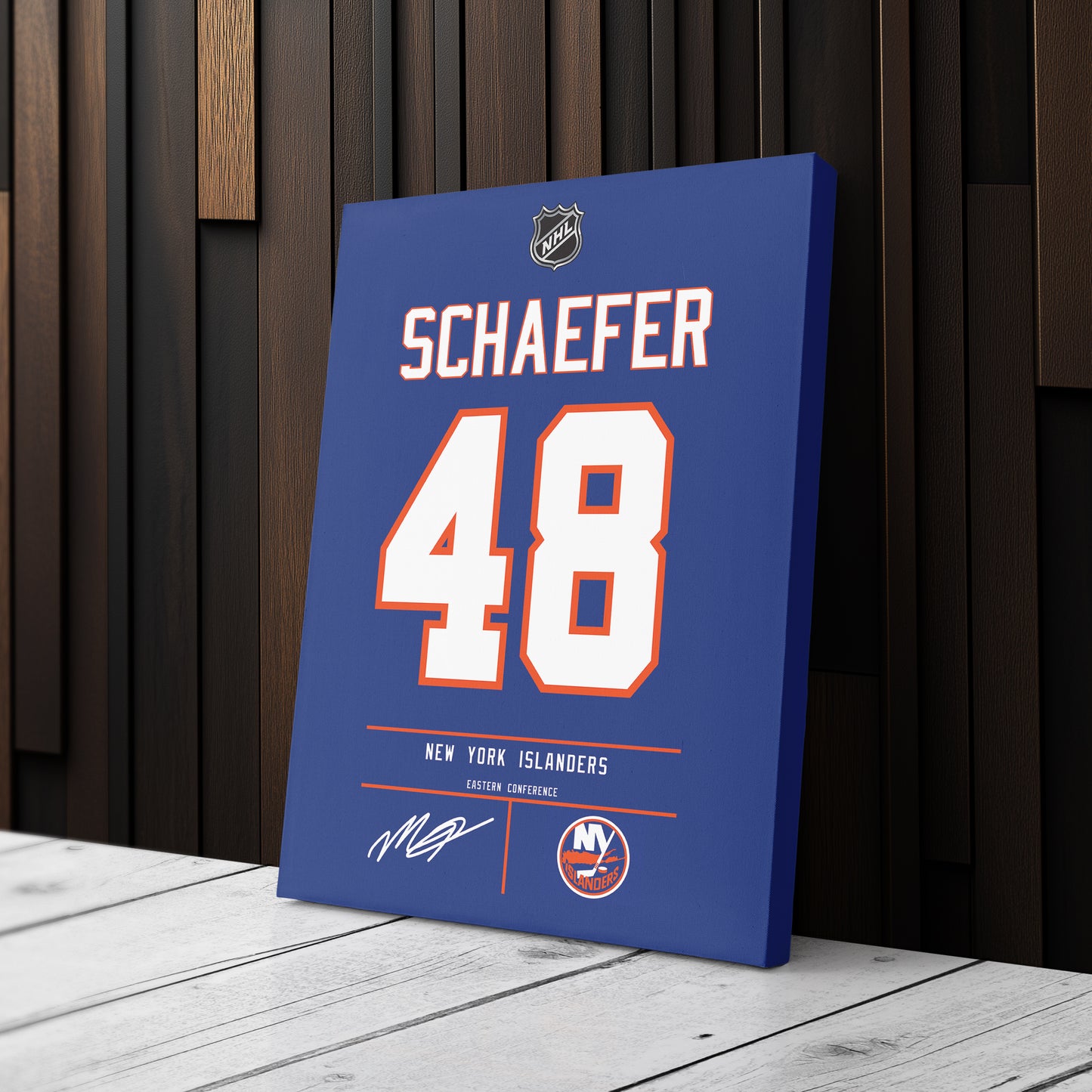 Matthew Schaefer Islanders Jersey Canvas Print | Wall Art Decor