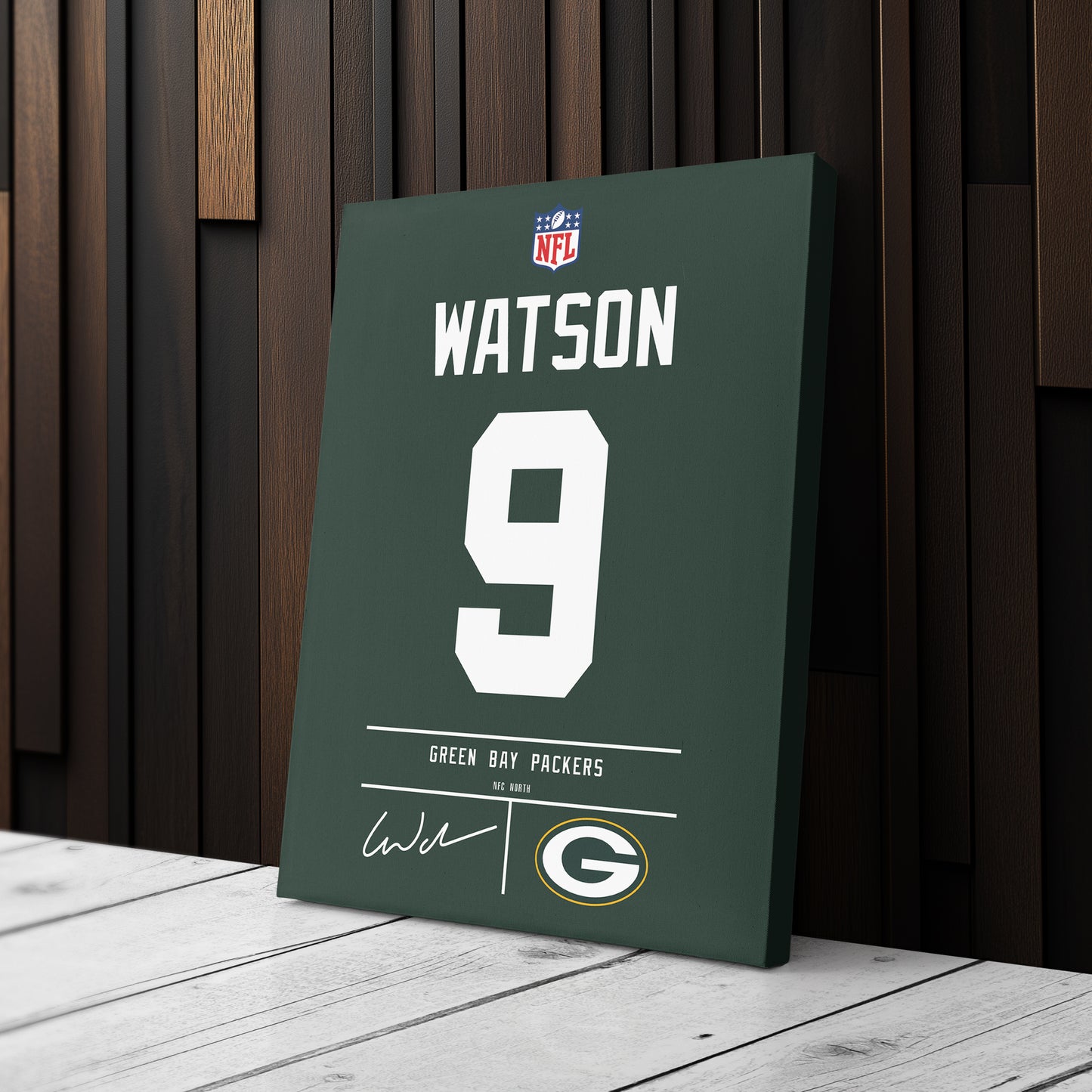 Christian Watson Packers Jersey Canvas Print | Wall Art Decor
