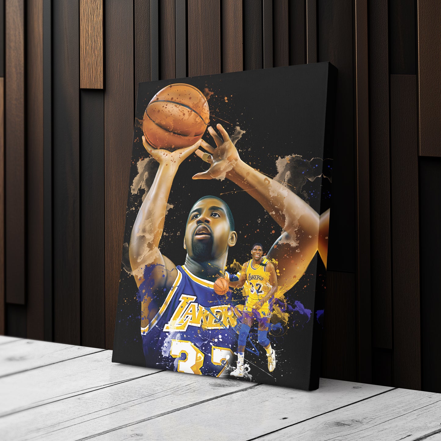Magic Johnson Lakers Canvas Print | Los Angeles Basketball Wall Art