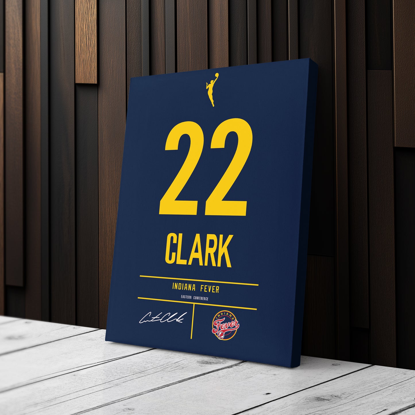 Caitlin Clark Indiana Fever Jersey Canvas Wall Art