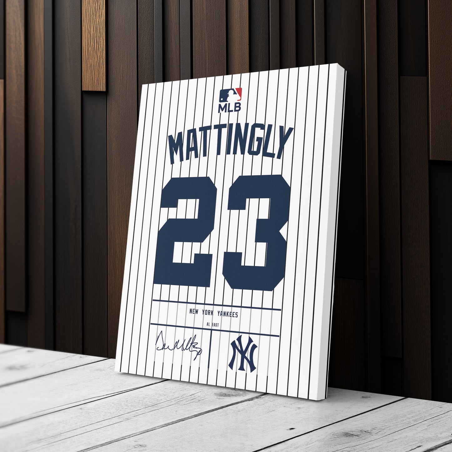 Don Mattingly Yankees Jersey Canvas Print | Wall Art Decor