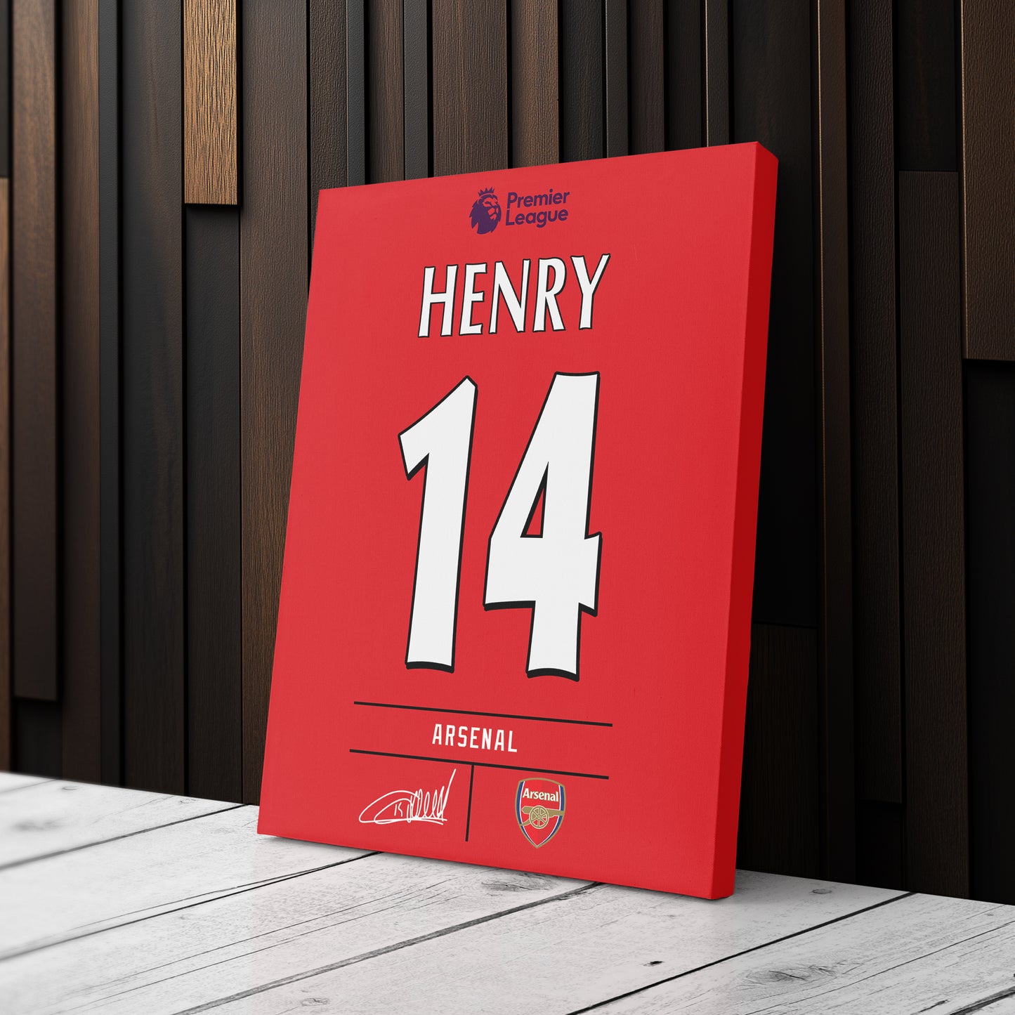Thierry Henry Arsenal Jersey Canvas Print | Wall Art Decor