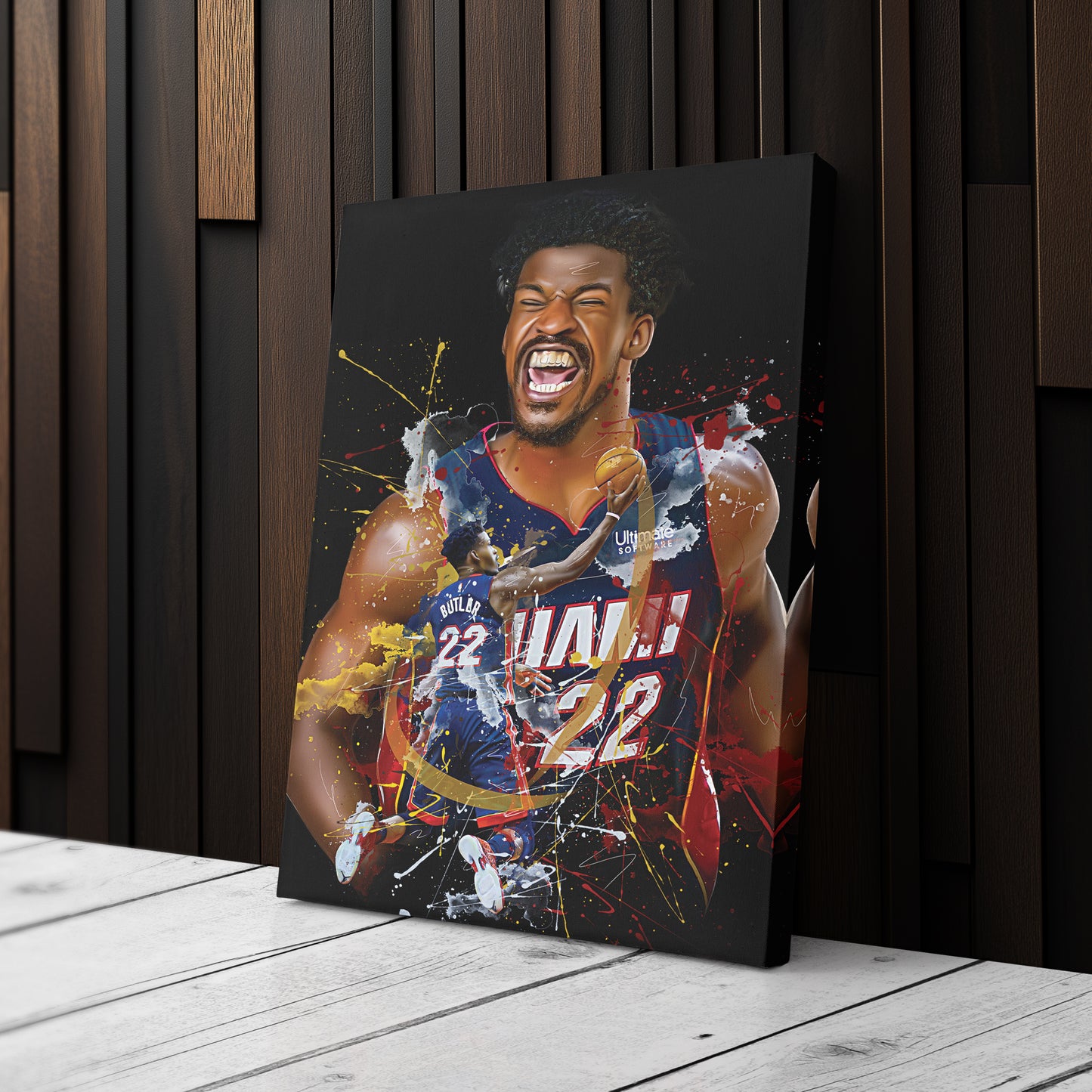 Jimmy Butler Miami Heat Canvas Print | Basketball Wall Art