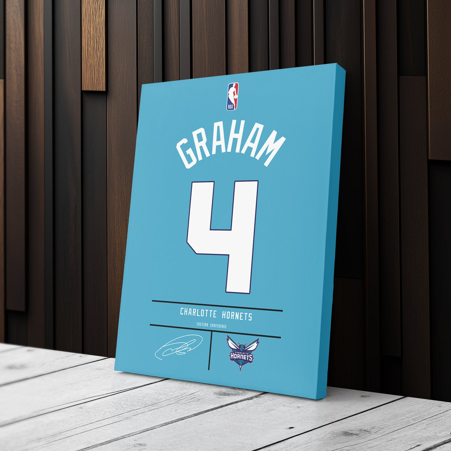 Devonte' Graham Hornets Jersey Canvas Print | Wall Art Decor