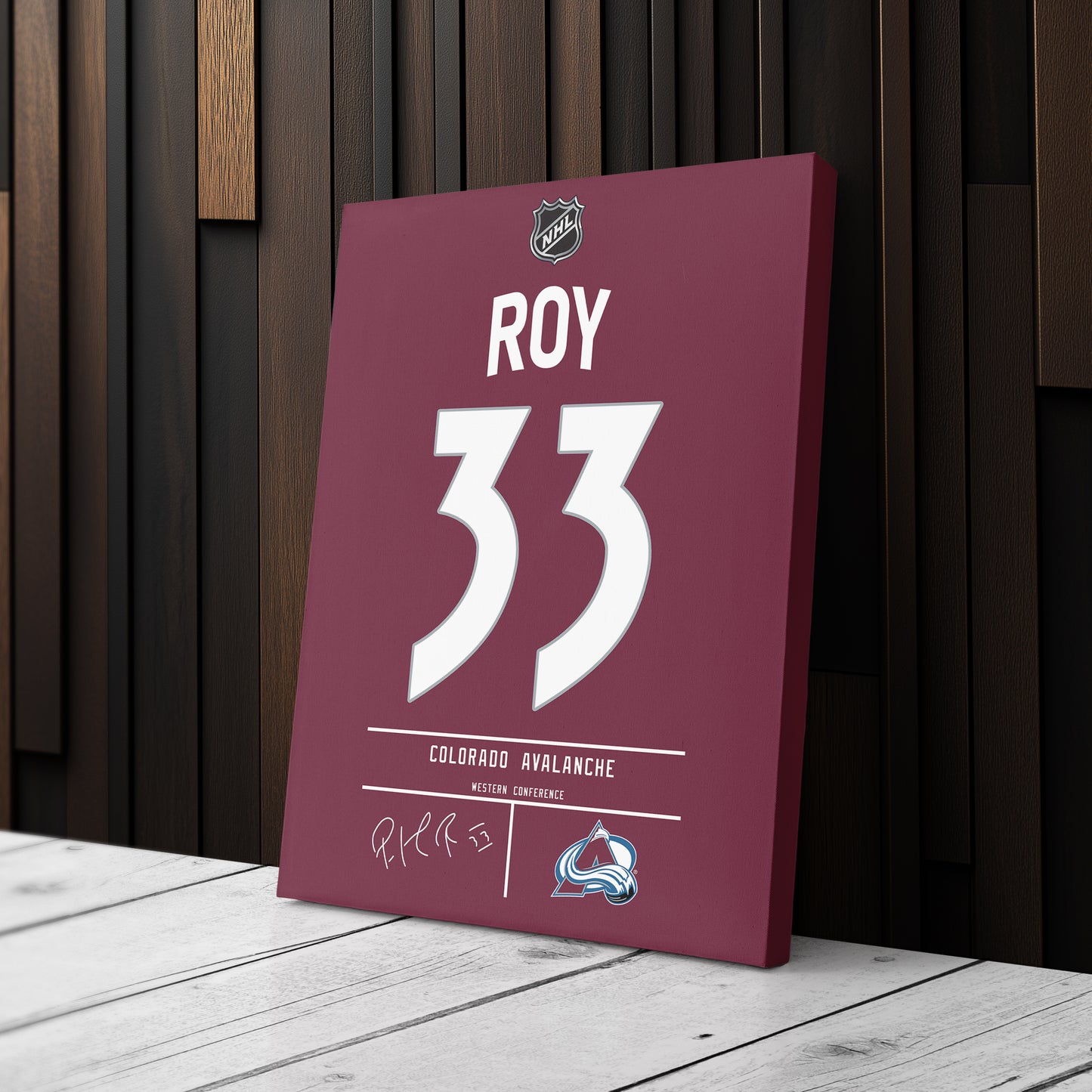 Patrick Roy Avalanche Jersey Canvas Print | Wall Art Decor
