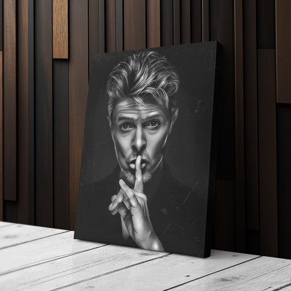 David Bowie ‘Shhh’ Canvas Print | Iconic Music Legend Wall Art