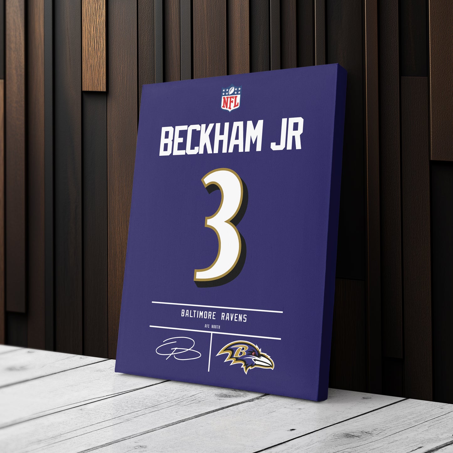 Odell Beckham Jr. Ravens Jersey Canvas Print | Wall Art Decor