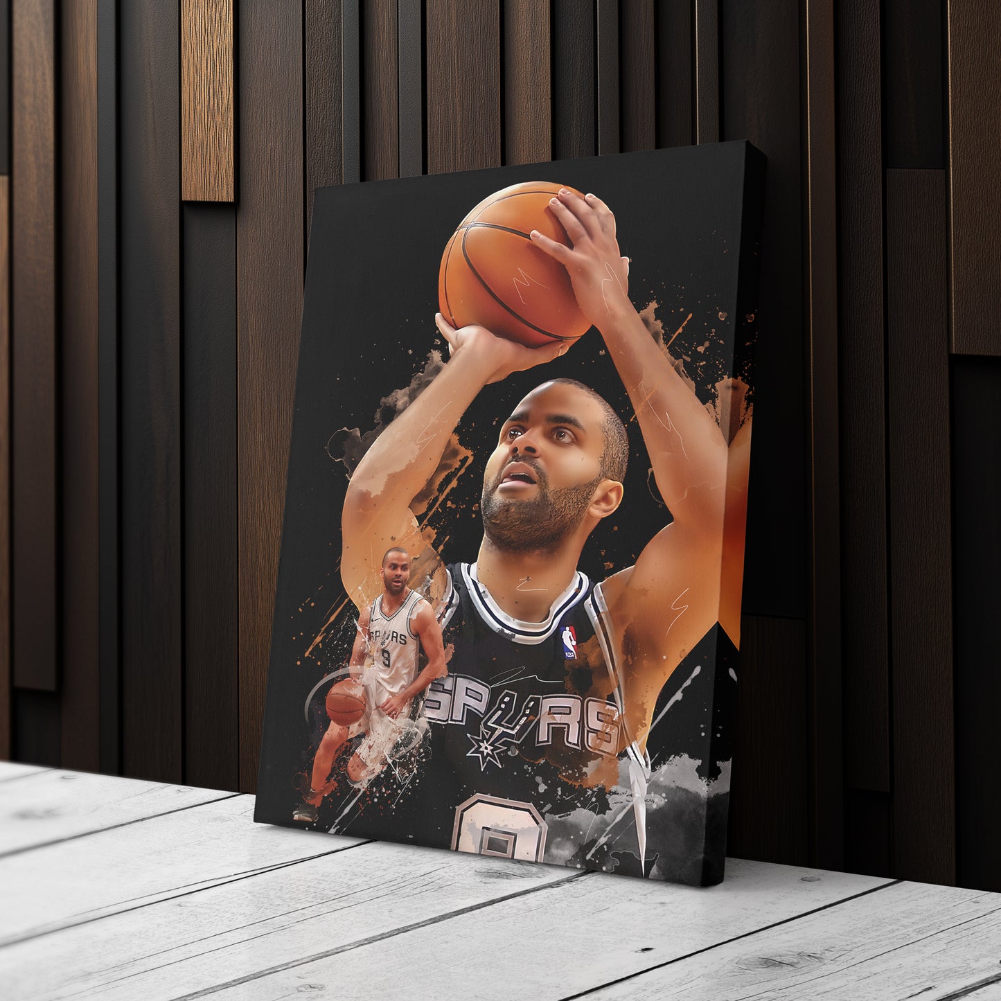 Tony Parker Spurs Canvas Print | San Antonio Basketball Wall Art