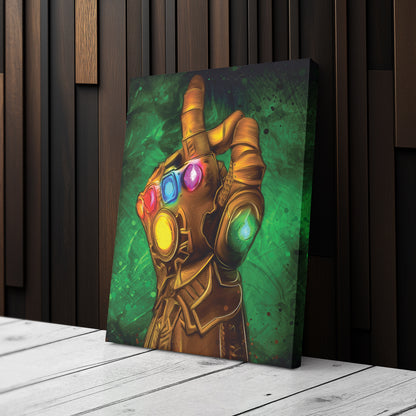 Infinity Gauntlet Canvas Print | Marvel Cosmic Power Wall Art