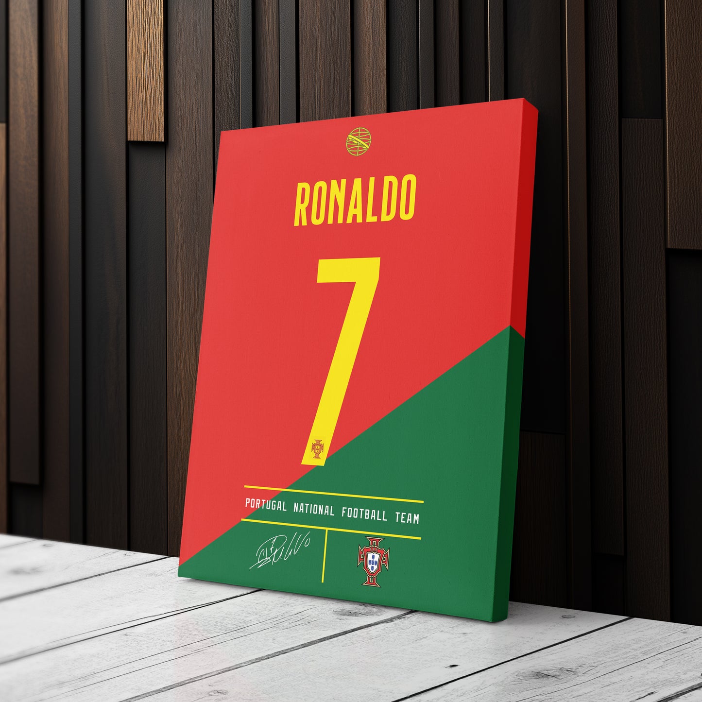 Cristiano Ronaldo Portugal Jersey Canvas Print | Wall Art Decor