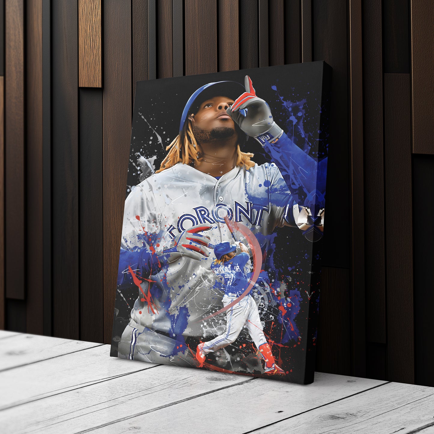 Vladimir Guerrero Jr. Blue Jays Canvas Print | Toronto Baseball Wall Art