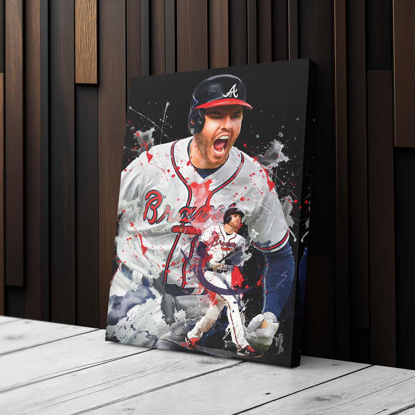 Freddie Freeman Braves Canvas Print | Atlanta Baseball Wall Art