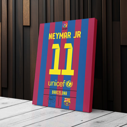 Neymar Jr. Barcelona Jersey Canvas Print | Wall Art Decor