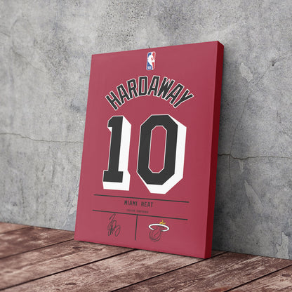Tim Hardaway Heat Jersey Canvas Print | Wall Art Decor