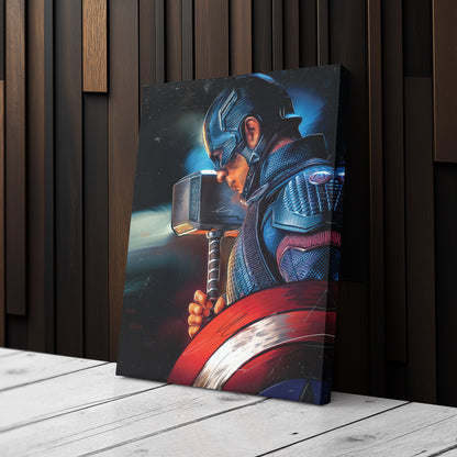 Captain America Canvas Print | Marvel Superhero Wall Art