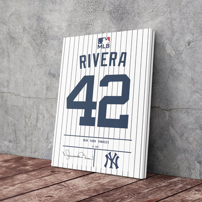 Mariano Rivera Yankees Jersey Canvas Print | Wall Art Decor