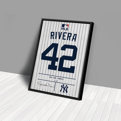Mariano Rivera Yankees Jersey Canvas Print | Wall Art Decor