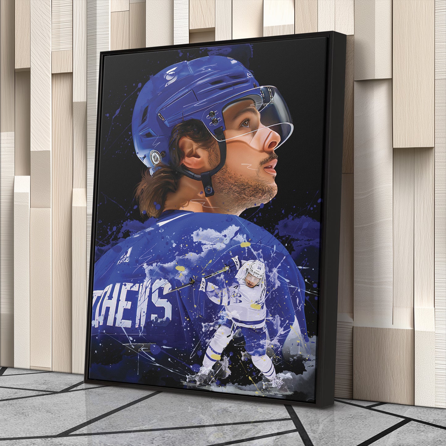 Auston Matthews Toronto Maple Leafs Canvas Print | NHL Hockey Wall Art