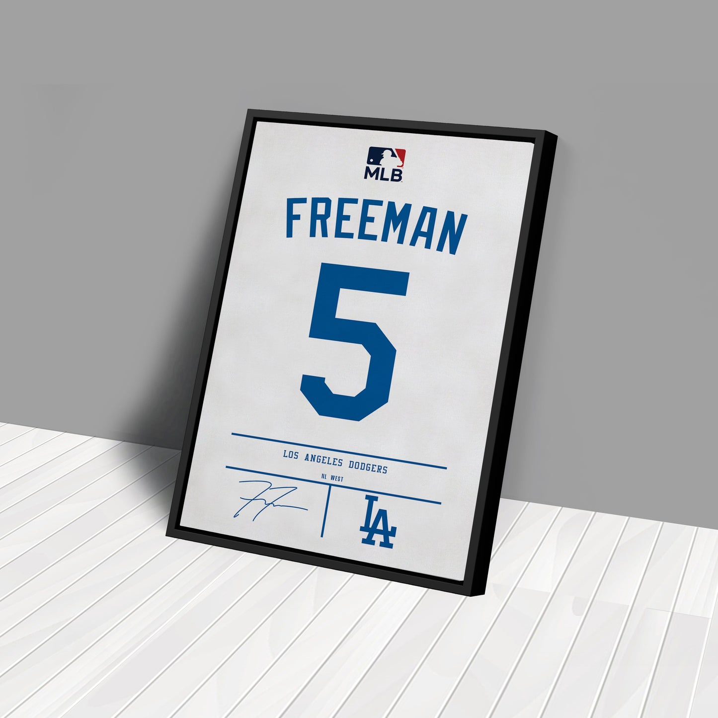 Freddie Freeman Dodgers Jersey Canvas Print | Wall Art Decor