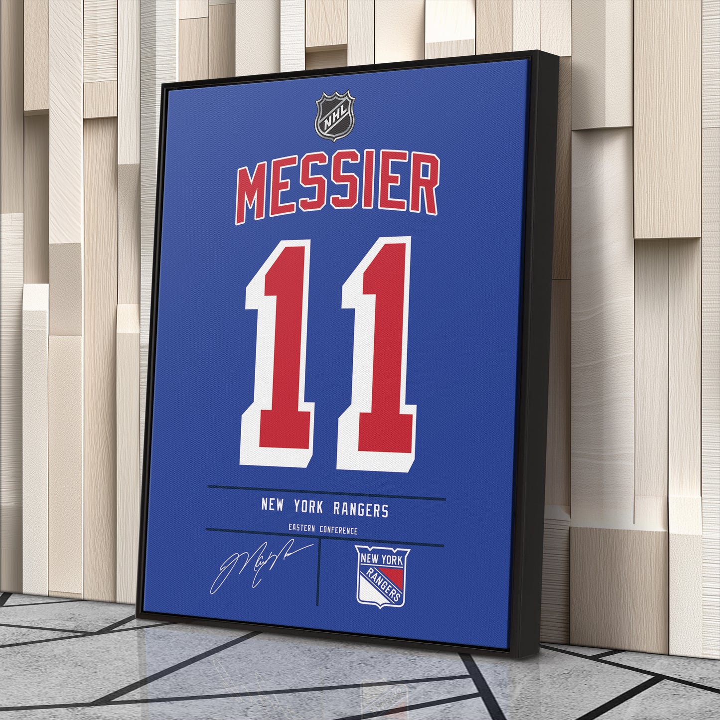 Mark Messier Rangers Jersey Canvas Print | Wall Art Decor