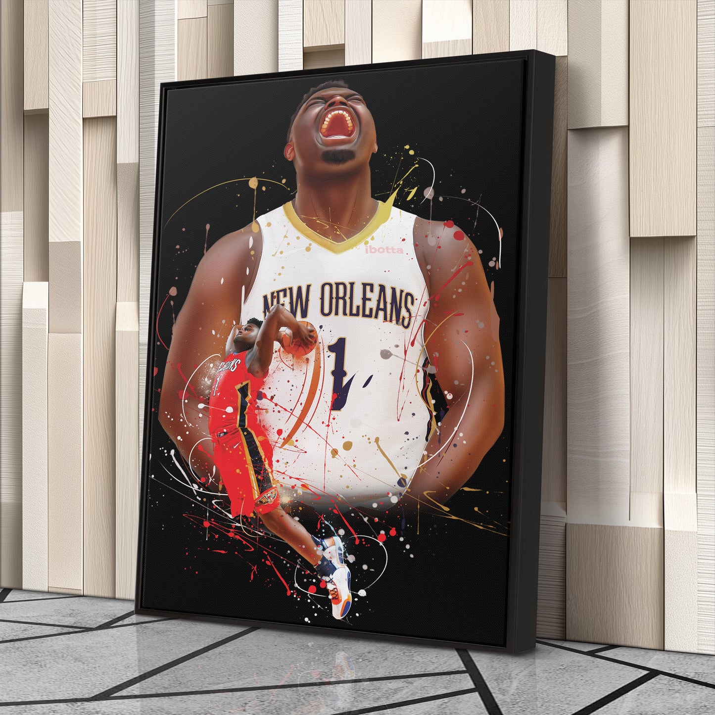 Zion Williamson Pelicans Canvas Print | New Orleans Basketball Wall Art