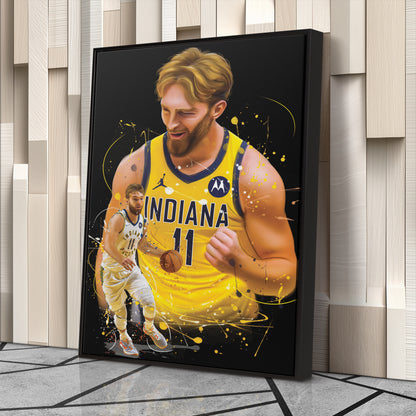 Domantas Sabonis Pacers Canvas Print | Indiana Basketball Wall Art