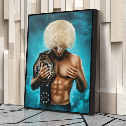 Khabib "The Eagle" Canvas Print | MMA Champion Wall Art