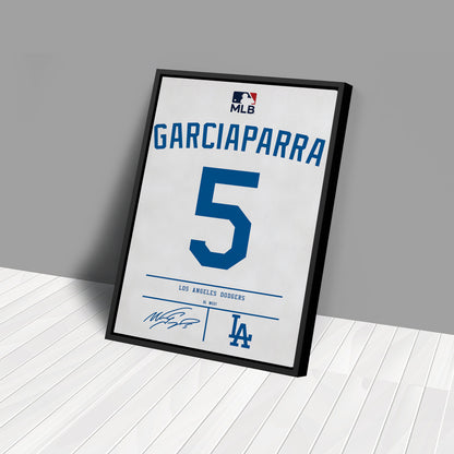 Nomar Garciaparra Dodgers Jersey Canvas Print | Wall Art Decor