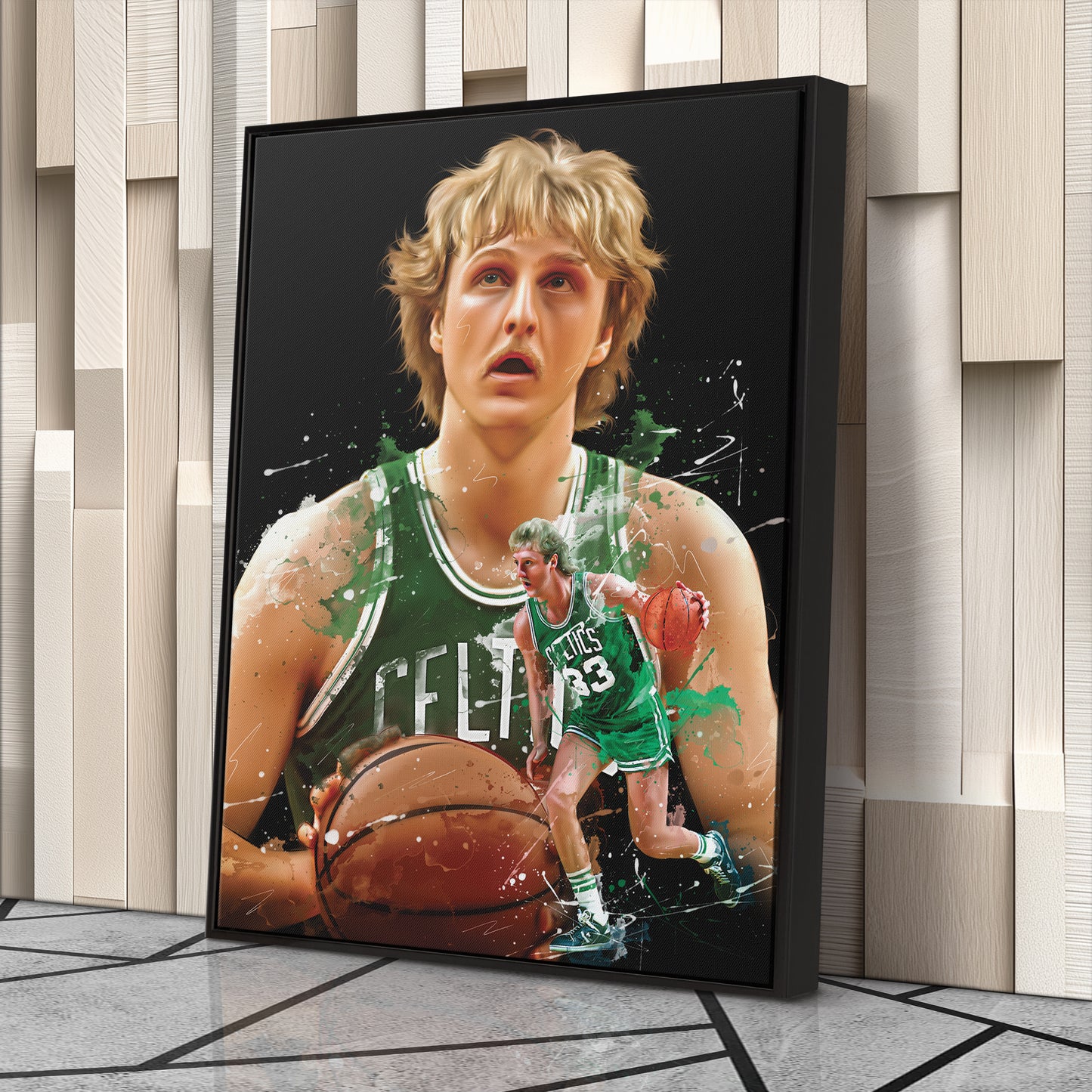 Larry Bird Celtics Canvas Print | Boston Basketball Wall Art