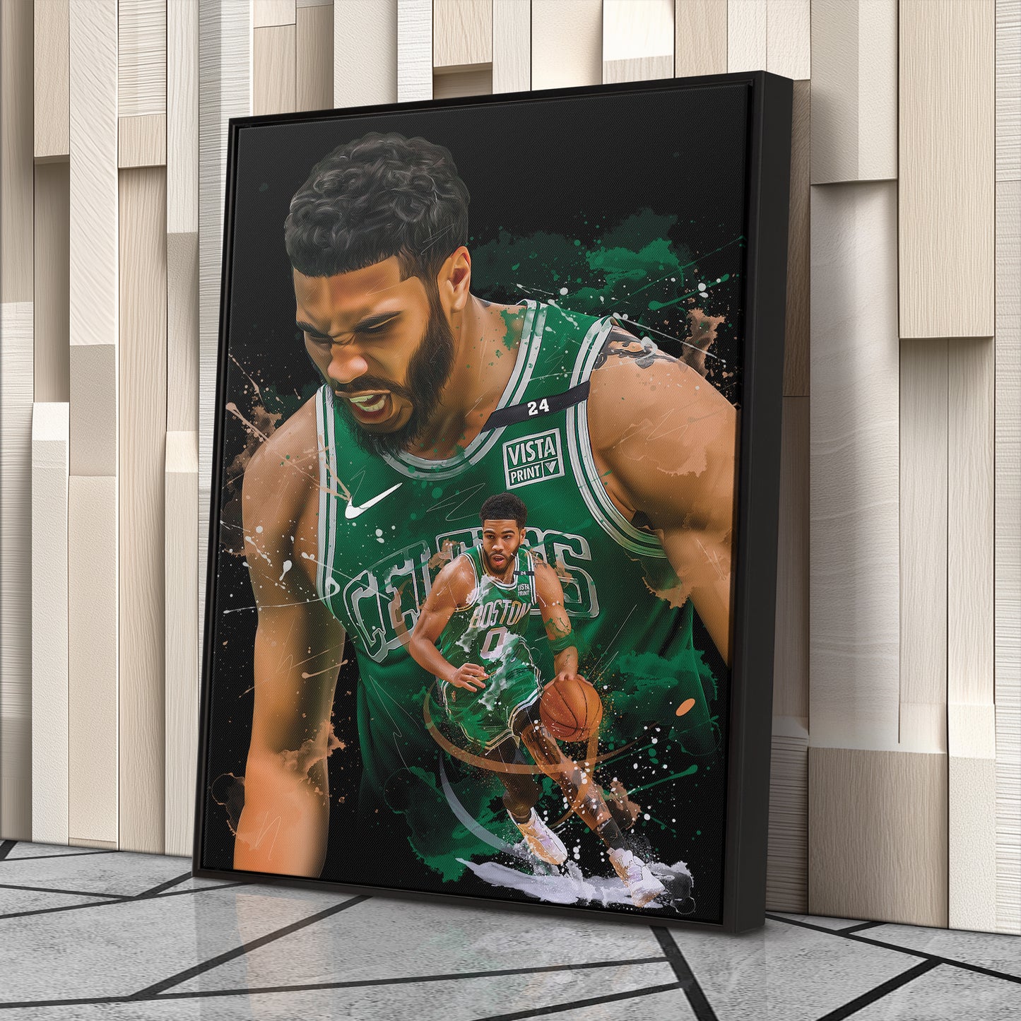 Jayson Tatum Celtics Canvas Print | Boston Basketball Wall Art
